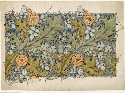 Rosas Tudor, cardos y trébol de Charles Francis Annesley Voysey